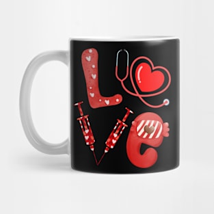 Nurse Love Valentine Mug